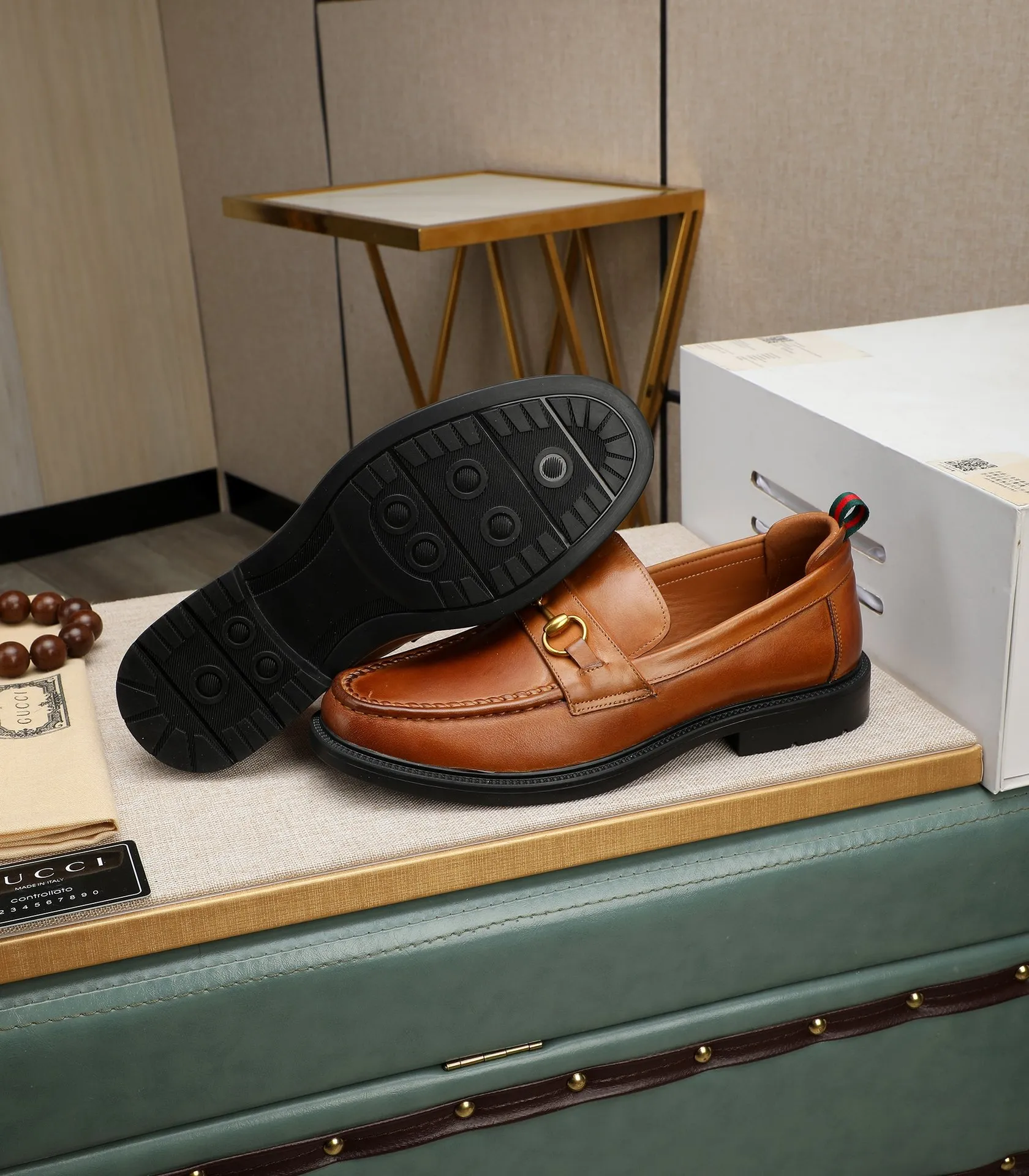 Men's men's shoes💰500📛📛Original (water-dyed cow lining) Gucci GUCCI official website formal shoes🌀 Italian🇮🇹imported cowhide➕top imported water-dyed cowhide lining💋Finely handmade original bottom, the real thing looks better when photographed in person Standard size 38-44